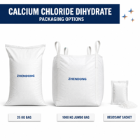 Chlorure de calcium dihydraté en granulés, qualité industrielle, produit chimique pour la fonte de la neige
