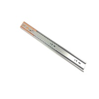 Glissière à roulement à billes moderne de 45 mm à ouverture par pression et fermeture amortie pour tiroirs de cuisine et de salle de bain