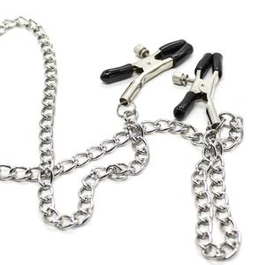 Pinza Metálica para Pezones Masculinos con Cadena, Pinza para Pene, Productos Sexuales - Product Image 3