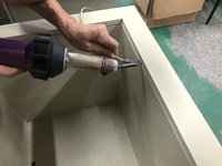 Bain de rinçage de bain de nettoyage à l'acide, galvanoplastie PP réservoir personnalisé de fabrication à bas prix