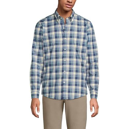 Plaid bleu indigo clair et jaune