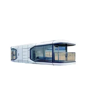 Modern Stylish Container Houses Inspired Space Capsules Prefab Steel Living Solution Safe Stable Structure Fresh Air Apartments