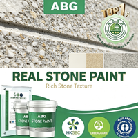 Peinture anti-salissure pour granit avec agrégats de roche colorés pour les travaux de murs extérieurs des gares routières