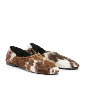 Ciabatte da donna estive personalizzate con motivo leopardato Sexy con mezza copertura in pelliccia di cavallo <span class=keywords><strong>scarpe</strong></span> basse che ammortizzano la tendenza della moda primavera invernale - Product Image 1