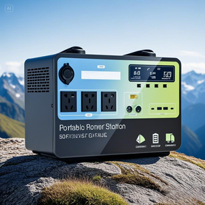 Station d'alimentation portable 2000W avec batterie lithium-ion 2400Wh, générateur solaire pour le camping et les voyages, source d'alimentation pour voiture - Product Image 1