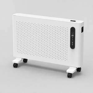 Stufa Elettrica a Convezione Bianca Opaca, Sottile e Portatile, Controllo Meccanico, Display LED, Timer, Riscaldamento Rapido per Bagno, Hotel, Ingresso - Product Image 3