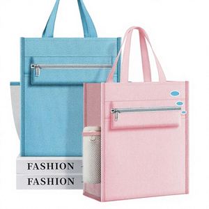 Bolsa de Mano Impermeable de Gran Capacidad con Cierre y Doble Capa, Tamaño A4, para Estudiantes, con Logotipo Personalizado Disponible, Modelo 751, Hecho en China - Product Image 1
