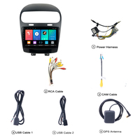 Autoradio pour Dodge Journey 2012-2016, Carplay, Android Auto, lecteur multimédia, GPS, navigation, caméra de recul, carte, 4G, WIFI, écran tactile, Mirror Link