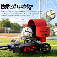 Lanceur de ballons de football professionnel rechargeable pour les entraînements de crosses, de tir et les exercices de gardien de but