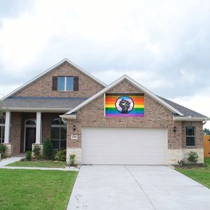 New Arrival Double Side Feminism Rainbow <b>Flags</b> for Yard Lawn Indoor Outdoor Decoration - Product Image 4