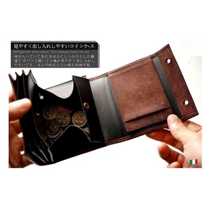 男女通用真皮防水三折钱包零钱包便携多功能盒短钱包套 - Product Image 3