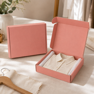 Boîte d'expédition en carton ondulé mat haut de gamme avec logo personnalisé, en matériaux recyclés écologiques, vente en gros directe usine, pour emballage de vêtements, fabrication propre - Product Image 6