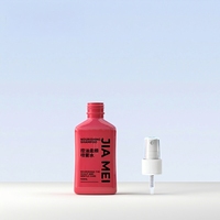 Flacon de recharge de shampoing adoucissant 400 ml et flacon pompe ovale 100 ml en PET pour les soins capillaires
