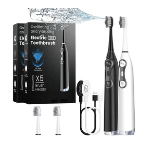 <span class=keywords><strong>Brosse</strong></span> à dents électrique oscillante à double moteur avancée à 60 degrés avec technologie de <span class=keywords><strong>jet</strong></span> ventilé pour un retrait supérieur de la plaque <span class=keywords><strong>dentaire</strong></span> - Product Image 2
