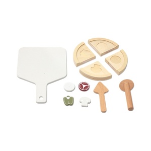 Unisex Children's Wooden Playhouse &amp; <strong>Kitchen</strong> Cutting Toy <strong>Set</strong> Educational &amp; Interactive Exercise for Baby Pizza <strong>Theme</strong> - Product Image 1