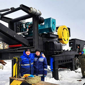 Station de concassage mobile à roues pour pierres dures 100 TPH 150 TPH 200 TPH - Product Image 1