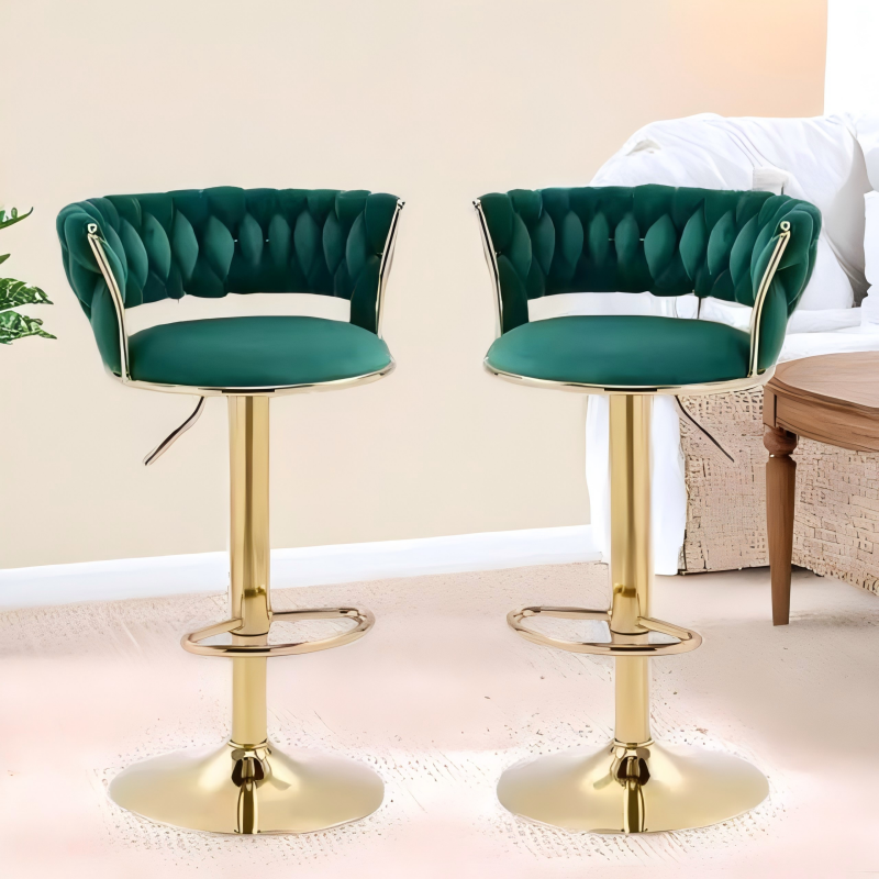 gold bar stools for kitchen