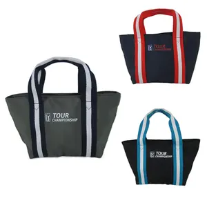 Sacola de golfe para senhoras com logotipo OEM de fábrica, sacola de nylon e lona à prova d'água, sacola poli Bostonbag, mini sacola de golfe