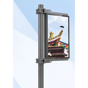 Thành phố thông minh đầy đủ màu sắc cực dẫn Bảng điều khiển biển quảng cáo cho trạm xe buýt đường bộ và tàu điện ngầm - Product Image 1