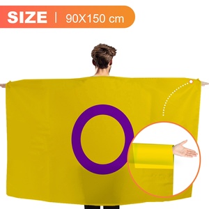 Drapeau corporel LGBTQ imprimé sur mesure en gros (OEM) 3x5ft, Série Fierté Intersexuelle, Fabriqué sur commande, Production rapide, Fabricant direct - Product Image 3