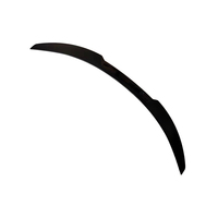 Spoiler Atap Belakang Model M4 PSM M Pack ABS Gloss Black Berkualitas Tinggi untuk BMW Seri 6 F06 F12 F13 2011-2016