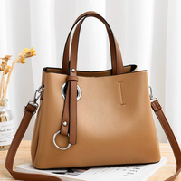 Sac à main tendance et élégant de couleur unie pour femme – Sac à bandoulière de luxe pour le shopping