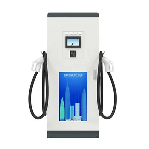 Fast Charging 160 Kw Smart Charger Ground-mounted Dual Gun Electric Car Charging Station