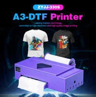 Mesin Printer DTF ZYJJ A3 Ukuran XP600 untuk Cetak Kaos, Printer Film PET, Biaya Rendah untuk Usaha Kecil