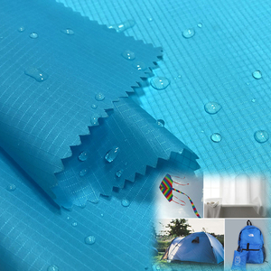 Tela impermeable de tafetán de poliéster a cuadros 210T, revestimiento de PU para cometa, tela de paraguas, tela hecha a mano DIY - Product Image 1