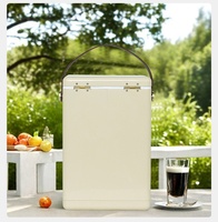 Seau à glace et refroidisseur à vin isotherme portable en fer de 10 L pour l'extérieur