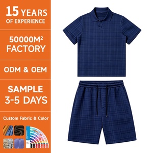Polo da <span class=keywords><strong>Uomo</strong></span> a Maniche Corte Traspiranti in Maglia con Coulisse Ricamate e Perline, Design Casual con Lavaggio Acido, OEM/ODM, Vendita all'Ingrosso - Product Image 1