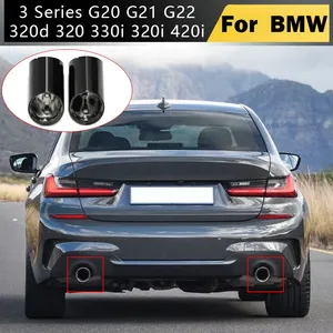 2023-2024 para BMW Serie 3 G20 G21 G22 320d 320 330i 320i 420i: Sistema de escape con punta de silenciador de repuesto, piezas de motor - Product Image 1