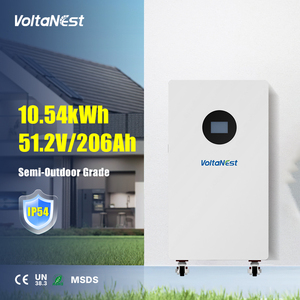 VoltaNest 51.2V 206Ah 10kWh Batterie solaire mobile LiFePO4 pour la maison, stockage d'énergie résidentiel, modulaire et évolutif - Product Image 1