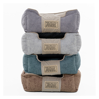 Cama de Lujo Personalizada para Perros con Patrón Sólido, Ecológica, Antideslizante, de Tela Suave, Colchón Jumbo Tipo Sofá, Empacada en Caja, Portátil, para Todas las Estaciones