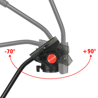 YITAI DA-50P 3- Fluid Drag Head 360 Panoramic Shooting Three-Dimensional Tripod Head Gimbal Stabilizer untuk Kamera DSLR