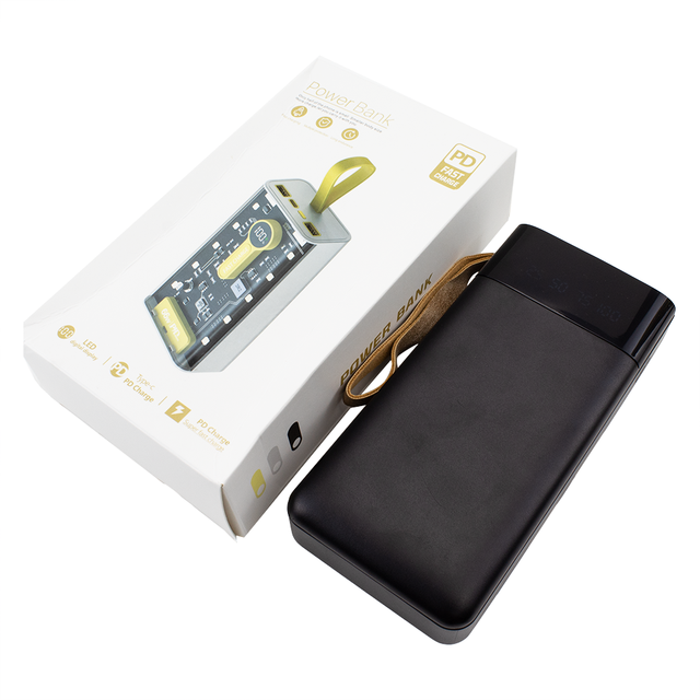 2025 New Wholesale Price Power Bank 20000mah Portable Charger Custom Logo Power Bank With Inbuilt Cable With Phone Stand