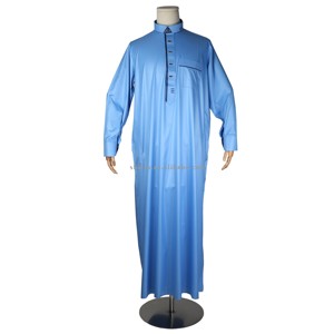 Manicotto estivo di moda Al Noor Kaftan Jubah Abaya etnico Lelaki Kandura abiti musulmani da uomo Thobe Jalabya <span class=keywords><strong>abito</strong></span> arabico uomo - Product Image 2