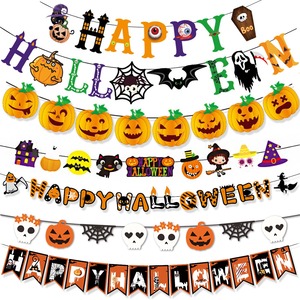 Adorno Colgante de Bruja, Murciélago y Fantasma de Dibujos Animados para Decoración de Fiesta de Halloween, Pancarta, Recuerdos para Niños, Uso Doméstico, Fiesta de Halloween - Product Image 1