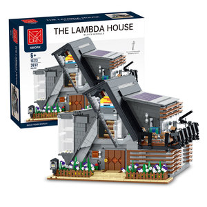 Xmork the Lambda House <b>Block</b> Module 40-Piece <b>Plastic</b> Building Set Historical Buildings Model for Ages 8-13 - Product Image 4