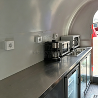 Camion de cuisine mobile de haute qualité, cuisine ronde pour festivals, nourriture de rue et événements