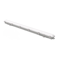 Luminaire LED Tri-proof Anti-Corrosion d'Urgence IP65 Étanche, Type Batten, 4FT, Raccordable, Linéaire, pour Usines Chimiques