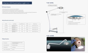 ZZ-A250B 벽걸이 치과 조명 검사 램프 - Product Image 6