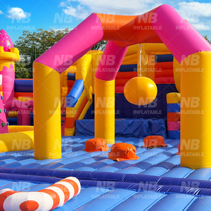 Inflatable Amusement Park Theme Playground Commercial Obstacle Course for Adults and Toddlers Large <b>Trampoline</b> Park Inflatable T - Product Image 6