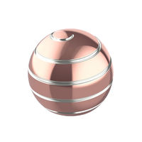 Jouet anti-stress en alliage d'aluminium, gyroscope cinétique rotatif de bureau, balle tournante, fidget spinner, cadeau promotionnel