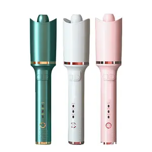 Cross-Border Wireless Hair Supplies LCD Digital Display Portable USB Charging Automatic Hair Curler