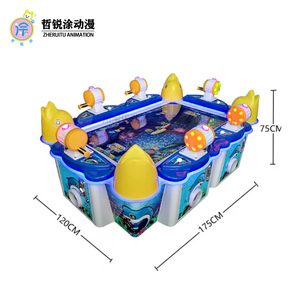 6 người Máy câu cá lớn và nhỏ địa điểm giải trí Arcade cha mẹ con trò chơi máy mô phỏng - Product Image 6