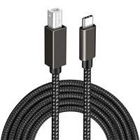 Cable de impresora de alta velocidad 5A tipo C puertos 3 en 1 P 2.1A Cable de transferencia de datos de carga micro-USB para cámara ordenador chaqueta de nailon
