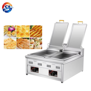 Máquina comercial <span class=keywords><strong>de</strong></span> dumplings a <span class=keywords><strong>gas</strong></span> estilo GLP, freidora <span class=keywords><strong>de</strong></span> panecillos, 2 sartenes, máquina <span class=keywords><strong>de</strong></span> cocción al vapor para dumplings <span class=keywords><strong>de</strong></span> <span class=keywords><strong>carne</strong></span>, parrilla para Gyoza, en stock - Product Image 4