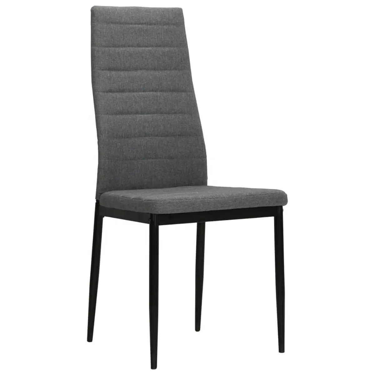 Tecido estofados cadeiras de volta alta Estilo Urbano Cozinha Side Cadeira acolchoada com pernas metálicas para Cozinha Sala de Jantar Quarto