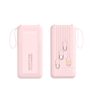 Station d'alimentation haute capacité 20000mAh 30000mAh à prix de gros avec charge rapide USB, 4 câbles intégrés et utilisation en extérieur